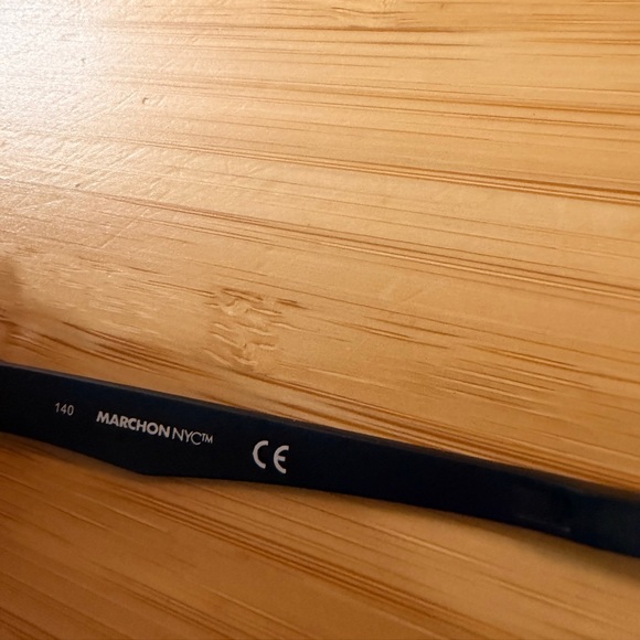 Women’s Marchon NYC Eyeglasses frame M 1502 Matte Navy Horn - Picture 4 of 7